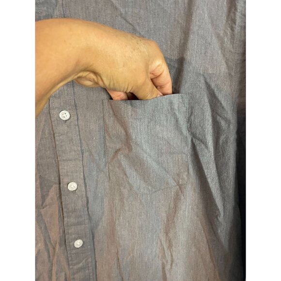 J.Crew Flex Washed Classic Fit Button-Up Shirt Gray M - Picture 3 of 13